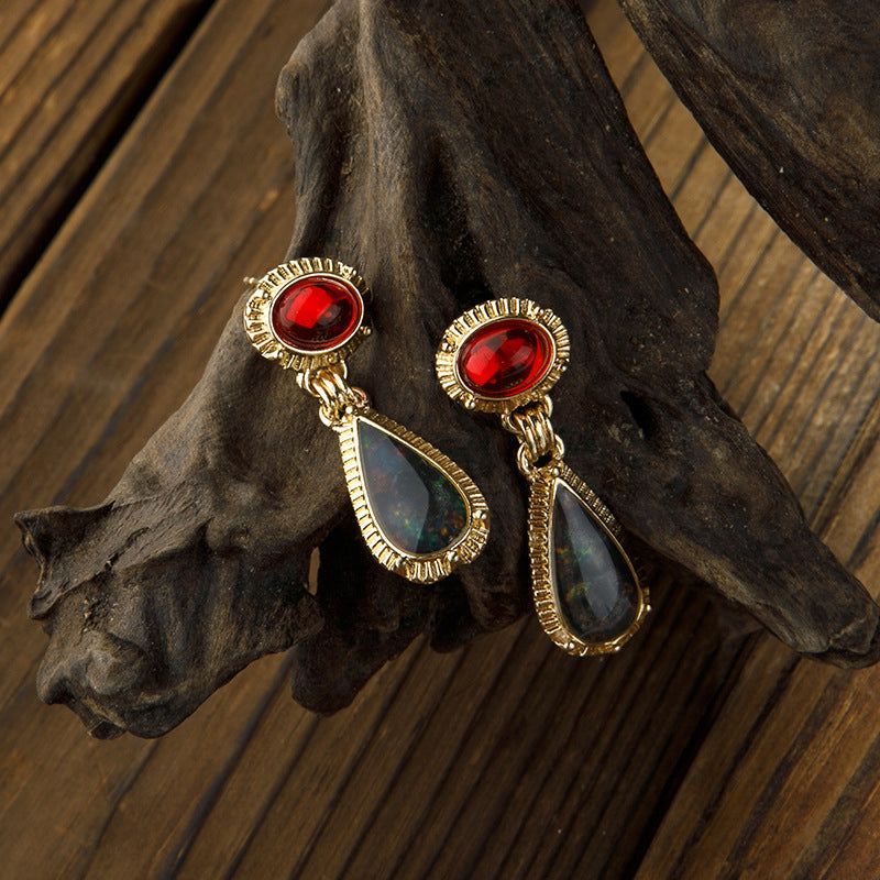 Teardrop Opal Earrings