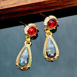 Teardrop Opal Earrings