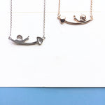 Vintage Mushroom Snail Necklace