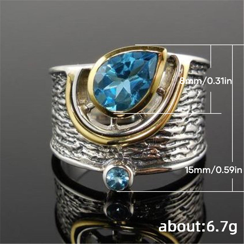 Withinhand Silver Sapphire Ring