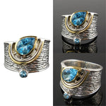 Withinhand Silver Sapphire Ring