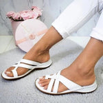 Women Thick Platform PU Leather Slippers