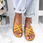Women Thick Platform PU Leather Slippers