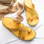 Women Thick Platform PU Leather Slippers