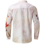 Men's Retro Butterfly Print Long-sleeved Shirt