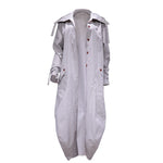 Single Breasted Pocket Design Belted Hem Trench Coat