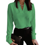 V-Neck Loose Printed Shirt
