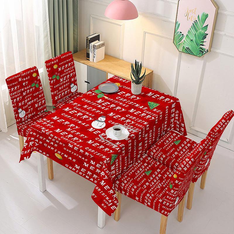 (🎅Early Xmas Sale - Save 50% OFF🎅) Christmas Tablecloth Chair Cover Decoration