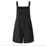 Button Casual Bib Pants