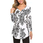 Women's Autumn Printed Long Sleeve T-Shirt