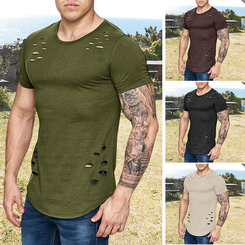 Men's Summer Workout Basic T-shirt