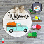 Interchangeable Vintage Truck Welcome Sign