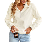 Elastic Waist Casual Sweatshirt