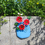 Hand-Painted Wrought Iron Vase