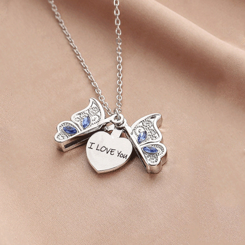 Butterfly Heart Necklace