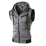 Men's Sleeveless Slim Fit Hoodie Vest