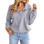 Elastic Waist Casual Sweatshirt