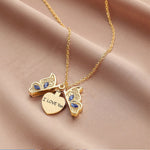 Butterfly Heart Necklace