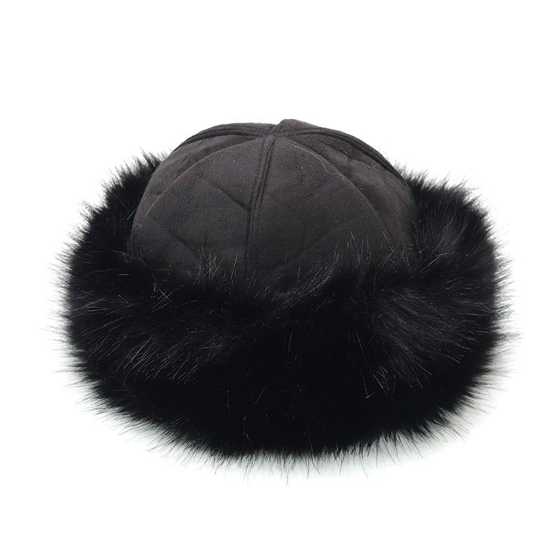 Faux Fur Suede Winter Cap