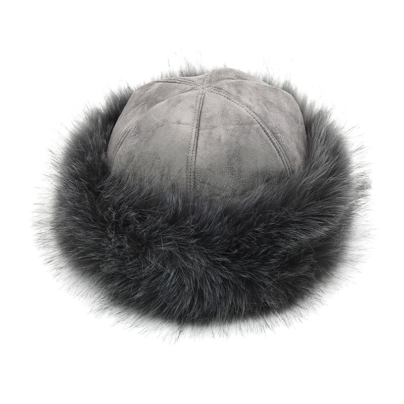 Faux Fur Suede Winter Cap