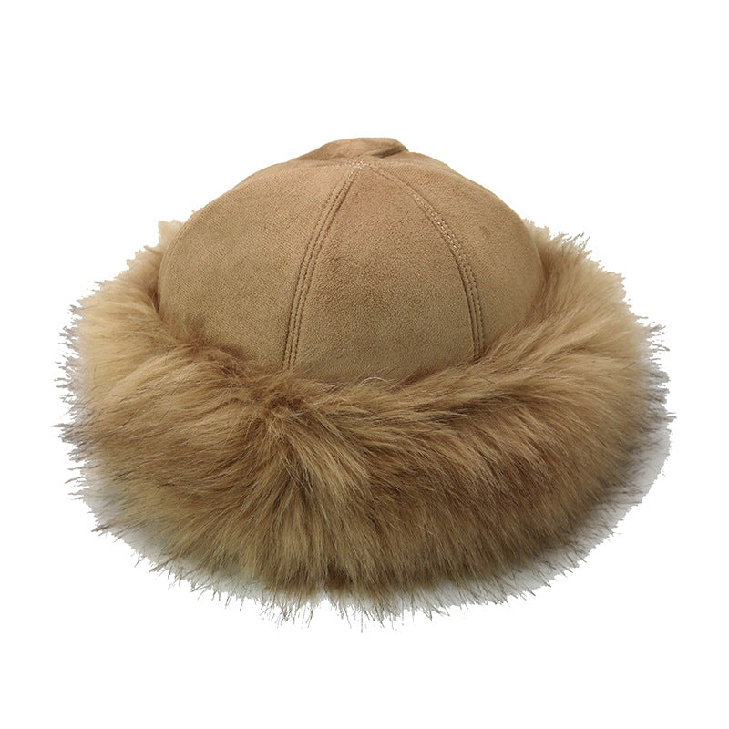 Faux Fur Suede Winter Cap